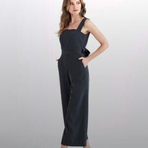 Vetta - The Two Piece Apron Jumpsuit in Washed Black - Size 10
